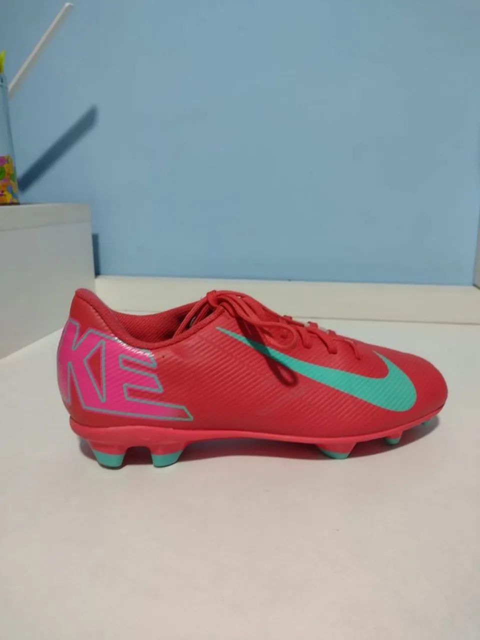 Chuteira Campo Nike Mercurial Vapor 16 Club Masculina Laranja - Foto 3