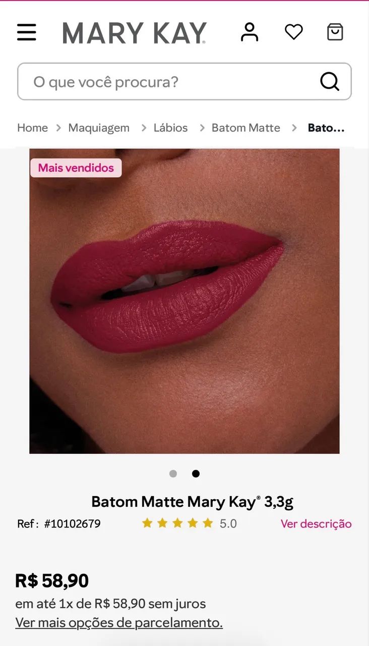 Batom matte MaryKay original  - Foto 4