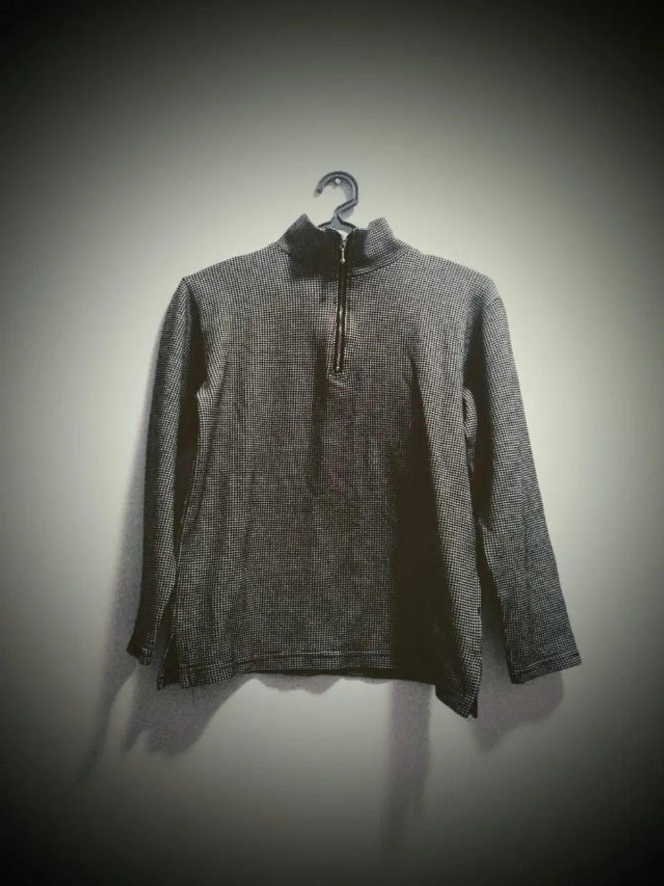 Blusa xadrez com gola
