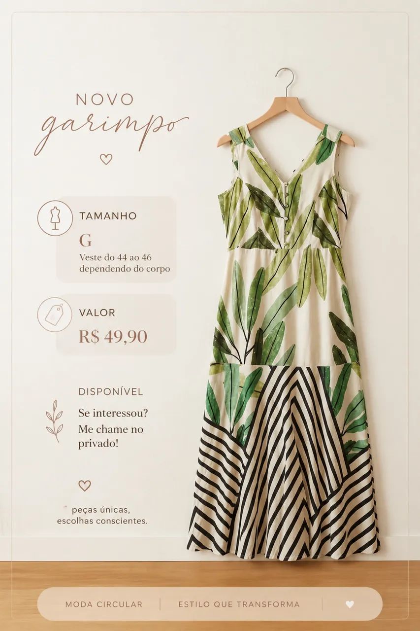 Desapego vestido linho  - Foto 4
