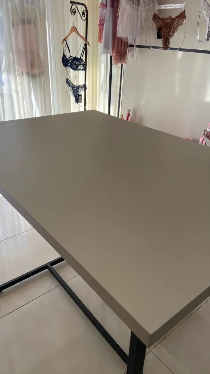 Mesa Mdf em trama de titânio  - Foto 3