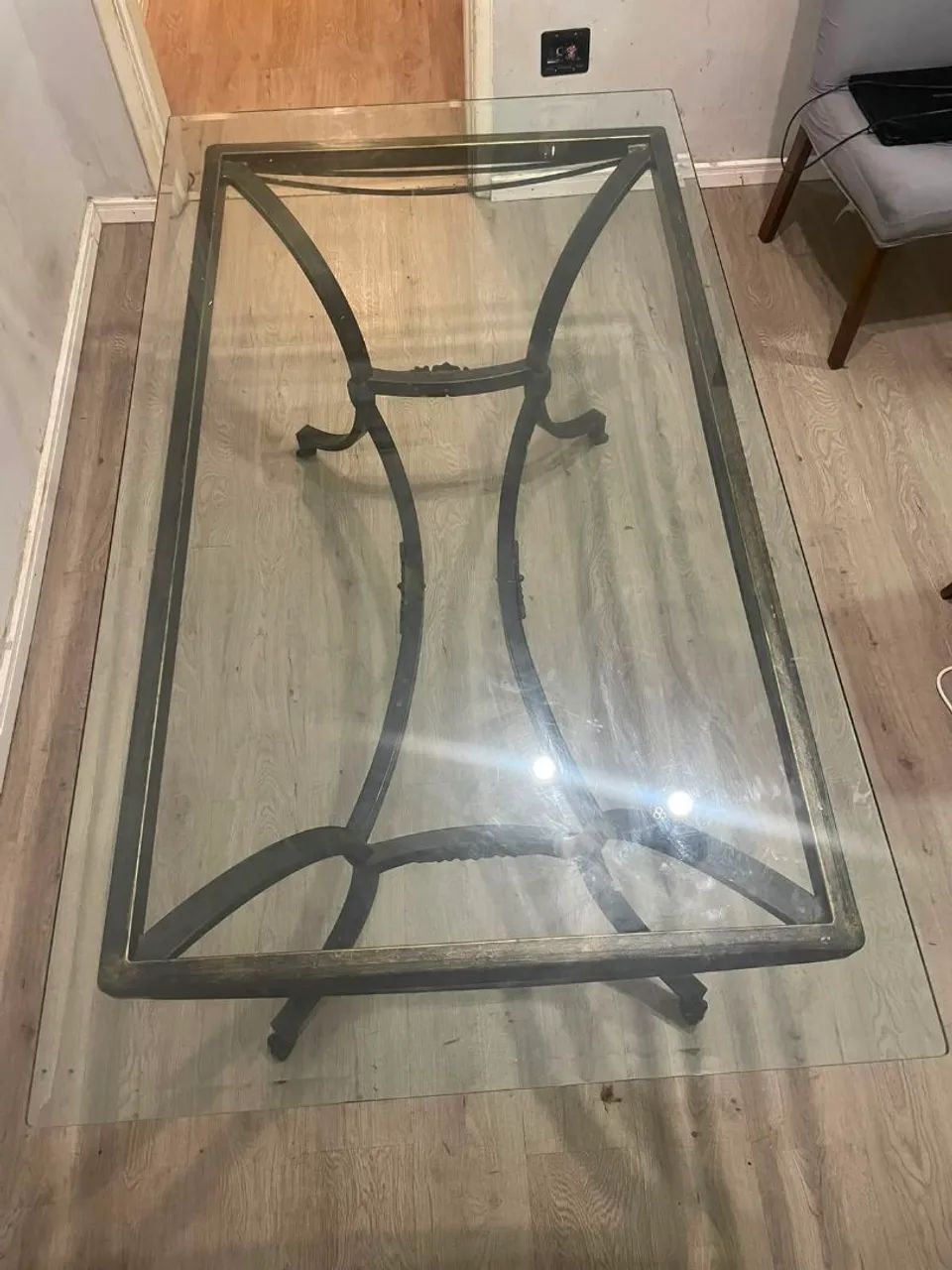 Vendo Mesa de Ferro e Vidro  - Foto 3