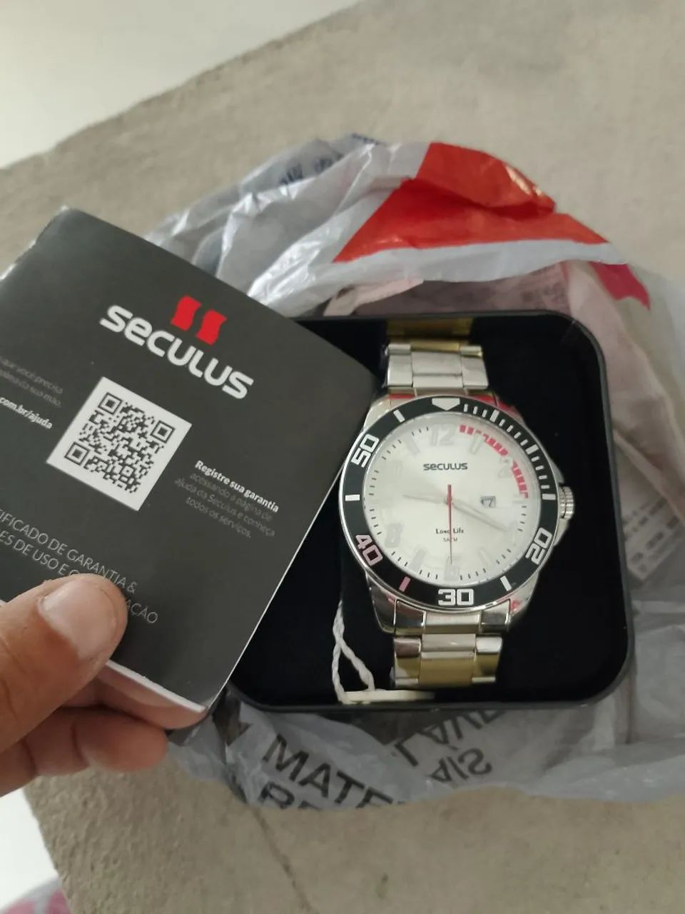 Super Relógio séculos cromado