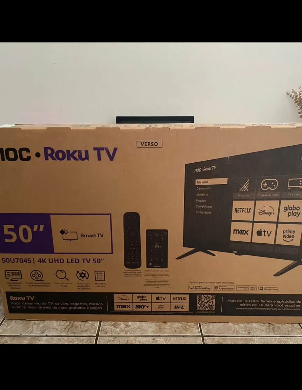 Smartv 50 polegadas 4K AOC nova lacrada  - Foto 2