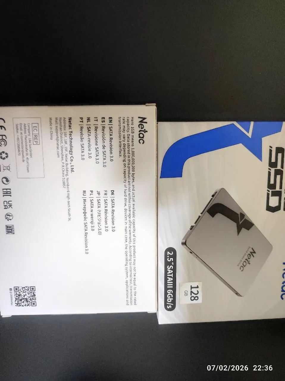 SSD Netac 128gb produtos novos e lacrados  - Foto 2