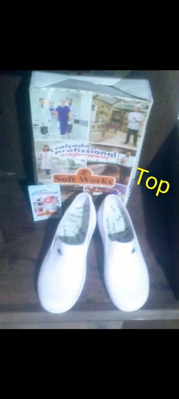 SAPATO DE COURO LEGÍTIMO PROFISSIONAL NÚMERO 37 TOP NOVÍSSIMO MESMO LER ...