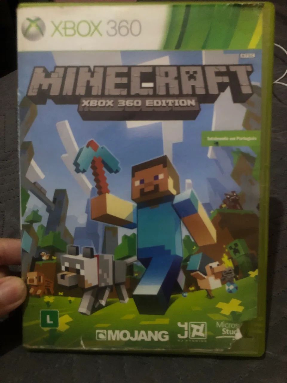 Minecraft jogo Xbox 360.