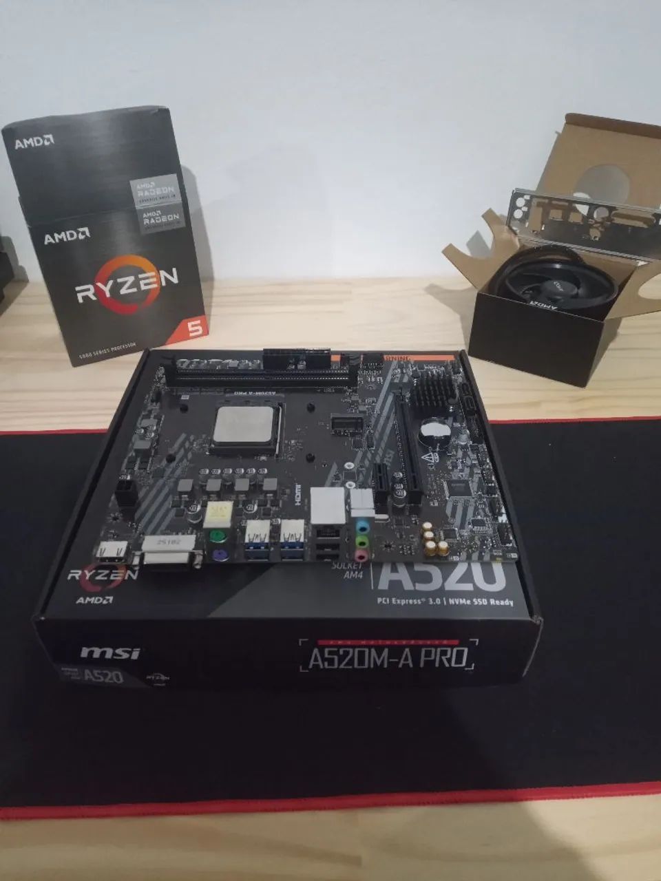 Placa mãe msi a520m (nova sem uso somente testada)