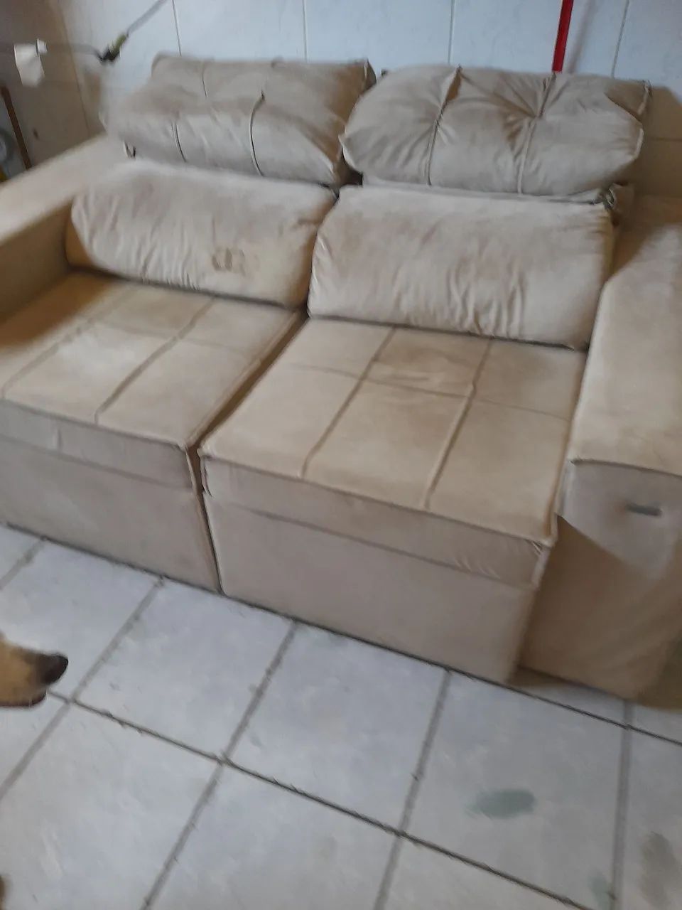 Vendo um sofá retrátil reclinável - Foto 2
