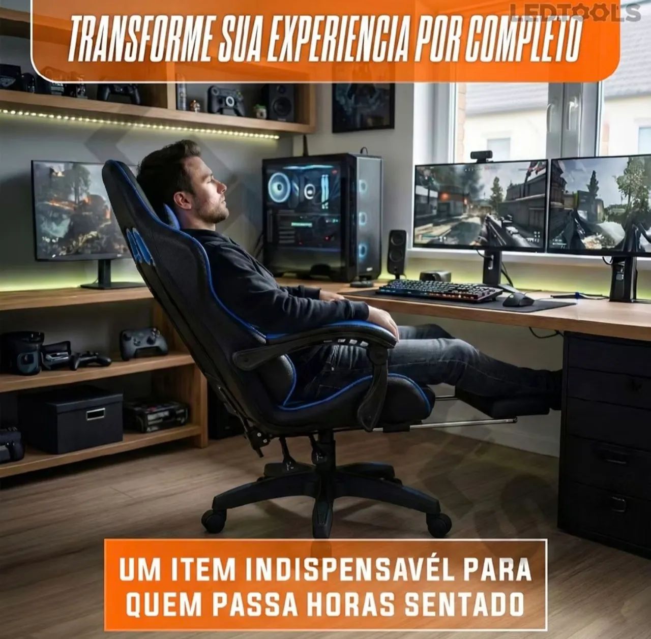 Cadeira gamer nova, com a caixa. - Foto 3