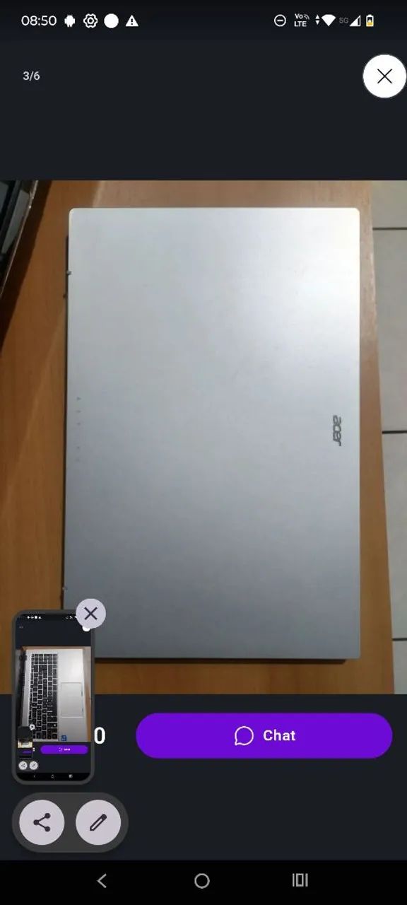 Acer Aspire 3 15 - Intel Core i3-N305, 8 GB de RAM e SSD de 240 GB - Foto 2