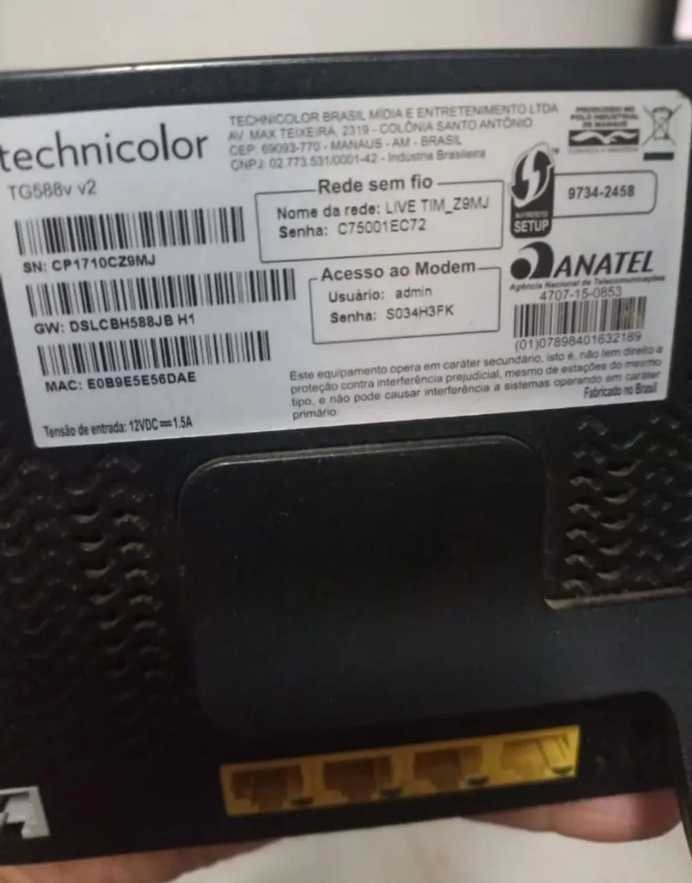 Modem Roteador technicolor  - Foto 2