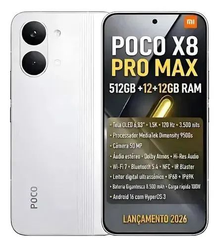 その他 pocoapoco Poco x8 pro Max 512gb - Celulares e Smartphones - Maracacuera