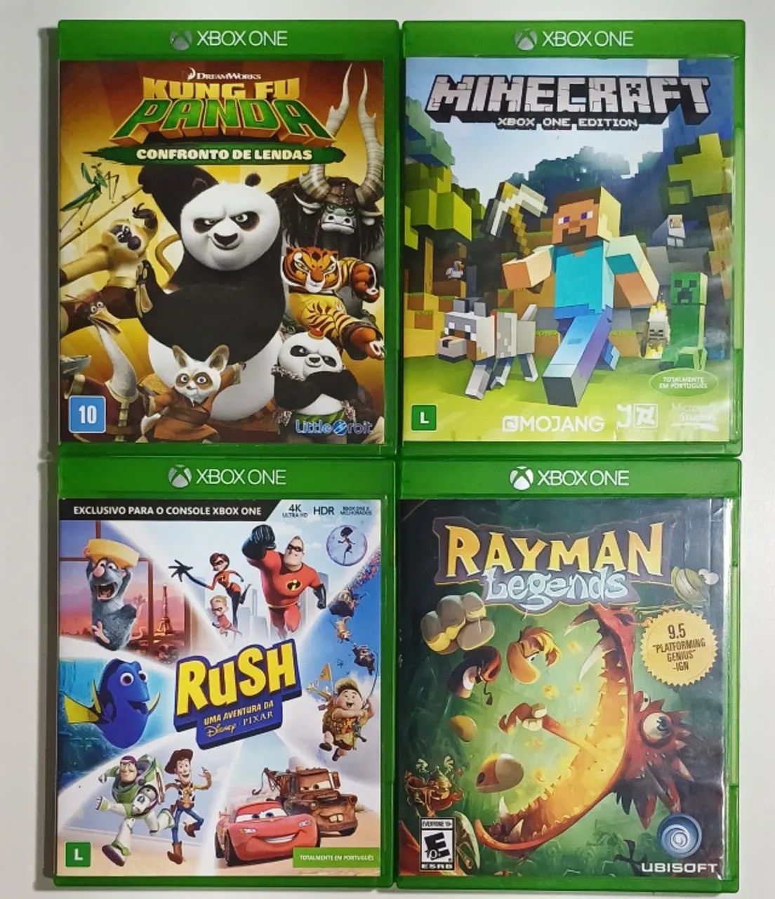 XBOX - Lote c/ 4 jogos - Pack família