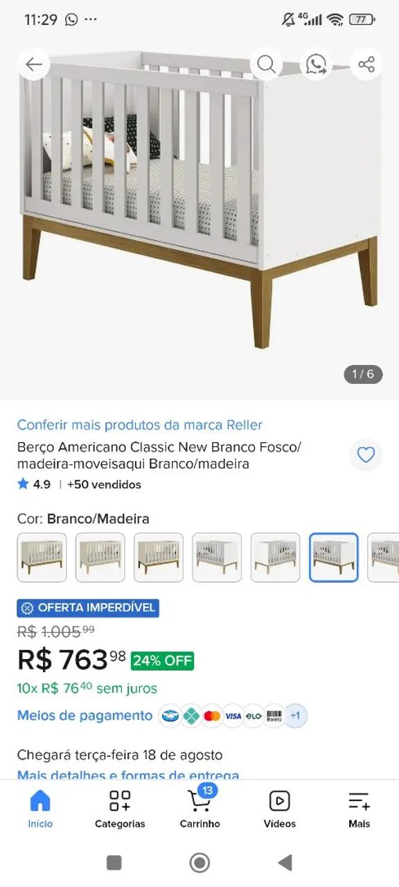 Berço 3 em 1