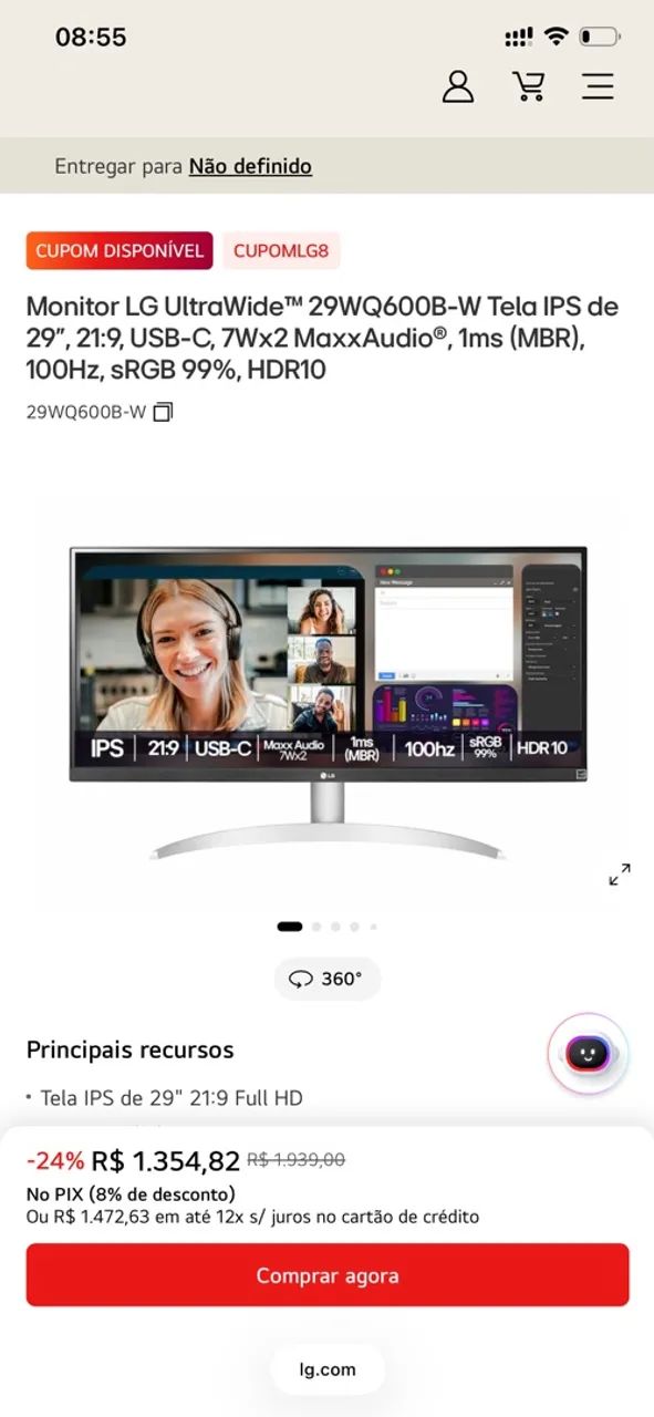 Monitor LG UltraWide 29? 1ms (MBR), 100Hz - Foto 4