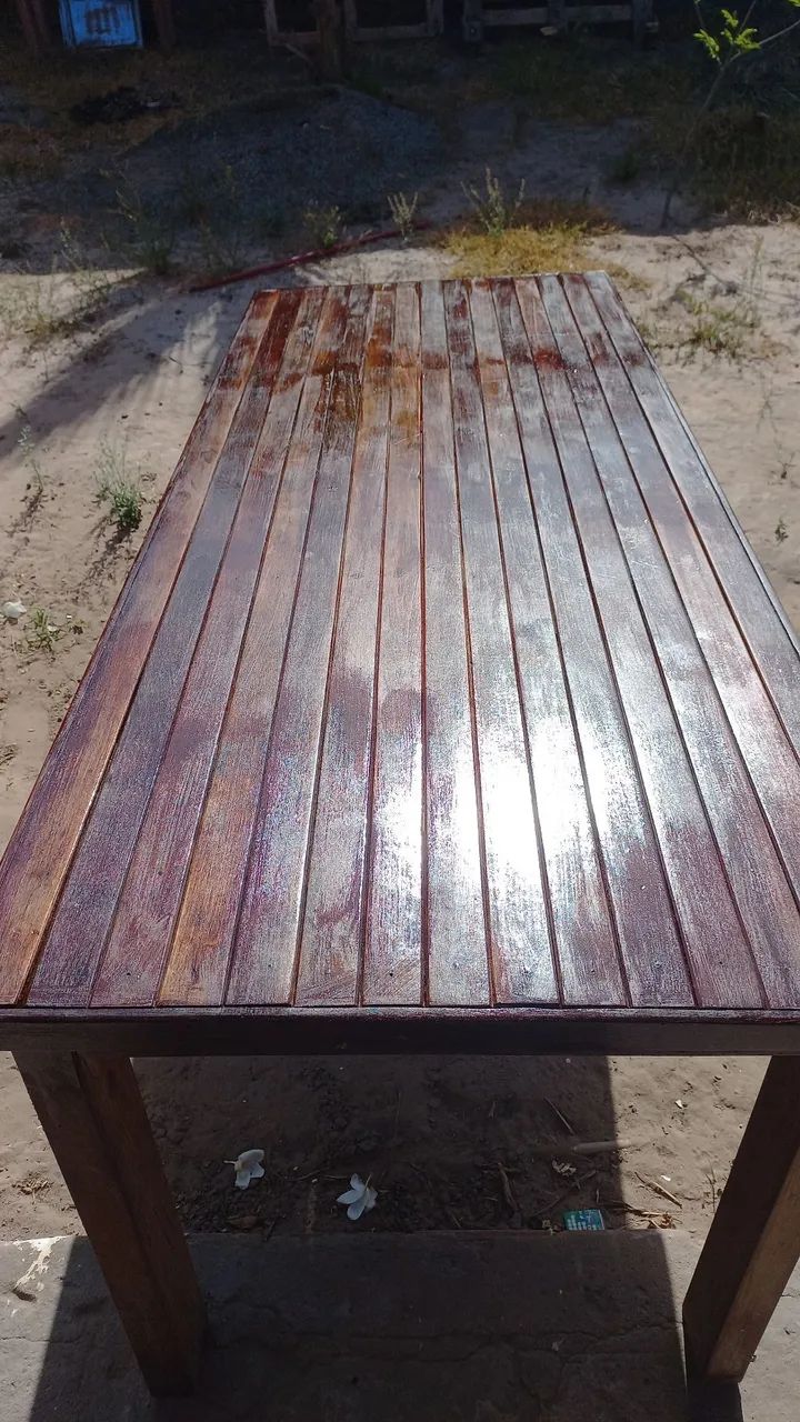 Mesa de madeira paudarco 2/80 - Foto 2