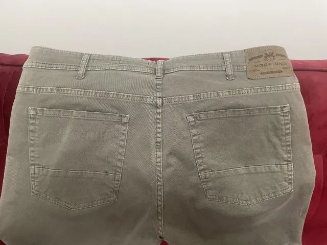 Calça de Sarja Marfinno Verde Nº 46 - Ótimo Estado - Foto 4