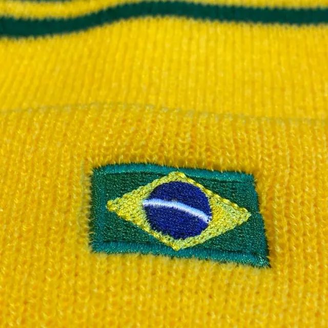 gorro touca brasil verde e amarelo único - Foto 2