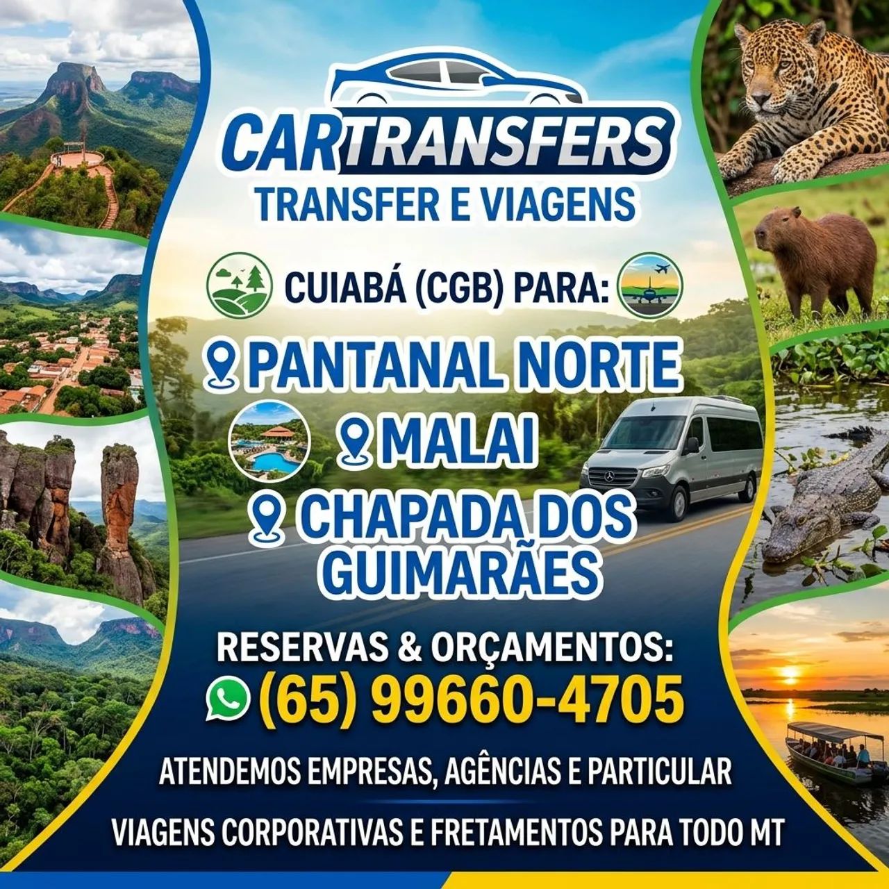 TRANSFER E FRETAMENTOS AEROPORTO CUIABÁ CGB