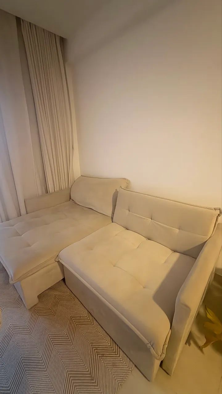 Sofá Off white 100% reclinável  - Foto 4