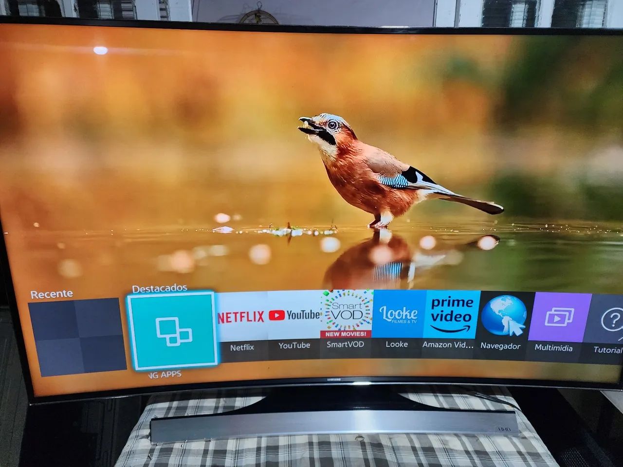 TV 55 SAMSUNG SMART 4K CURVADA
