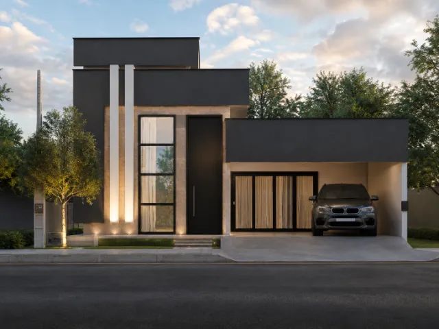 Projeto Arquitetônico Pronto Casa Moderna 150m² + DWG e PDF