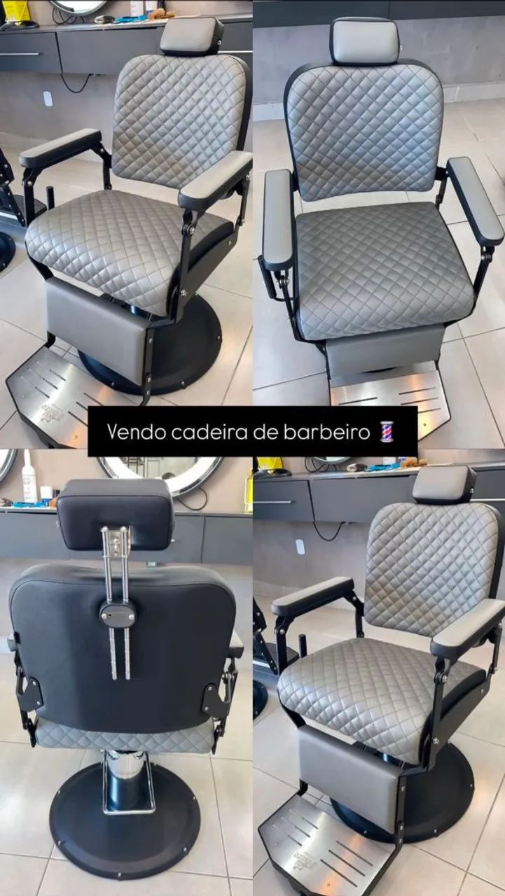 Cadeira de Barbeiro Van del Vede Cruiser Reclinável - Foto 2