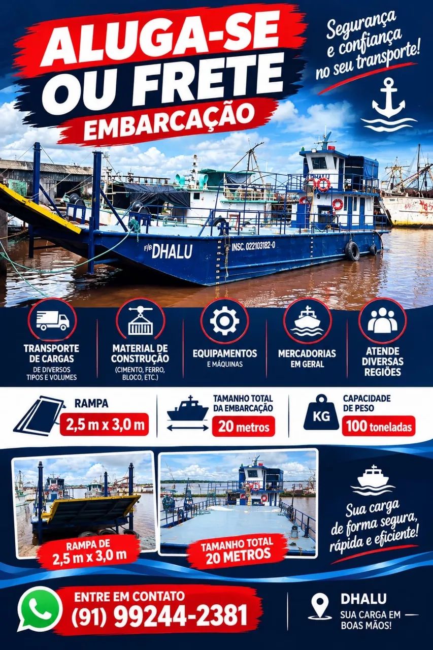Aluga-se ferry-boat