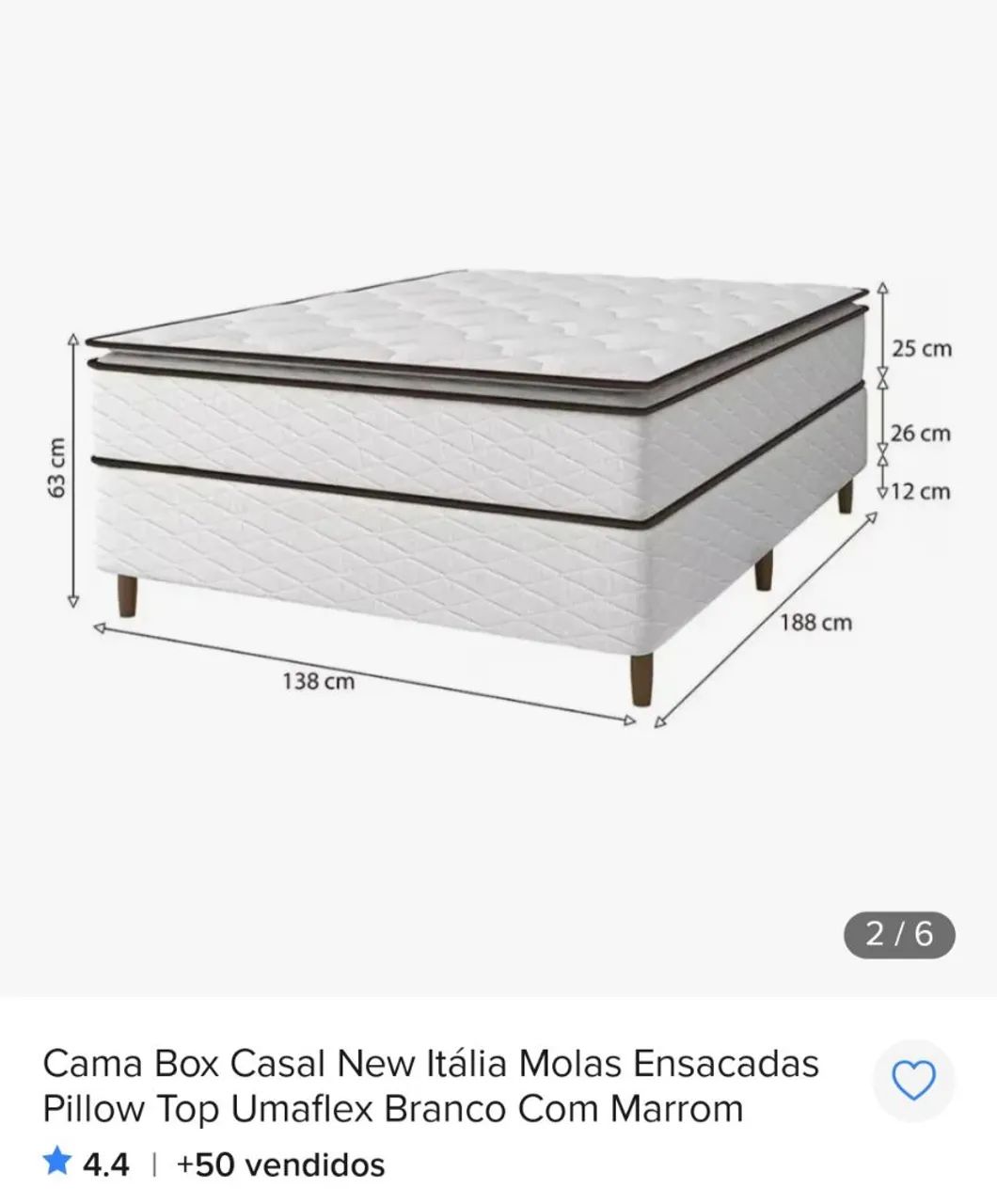 Cama Casal Umaflex NOVA!!!