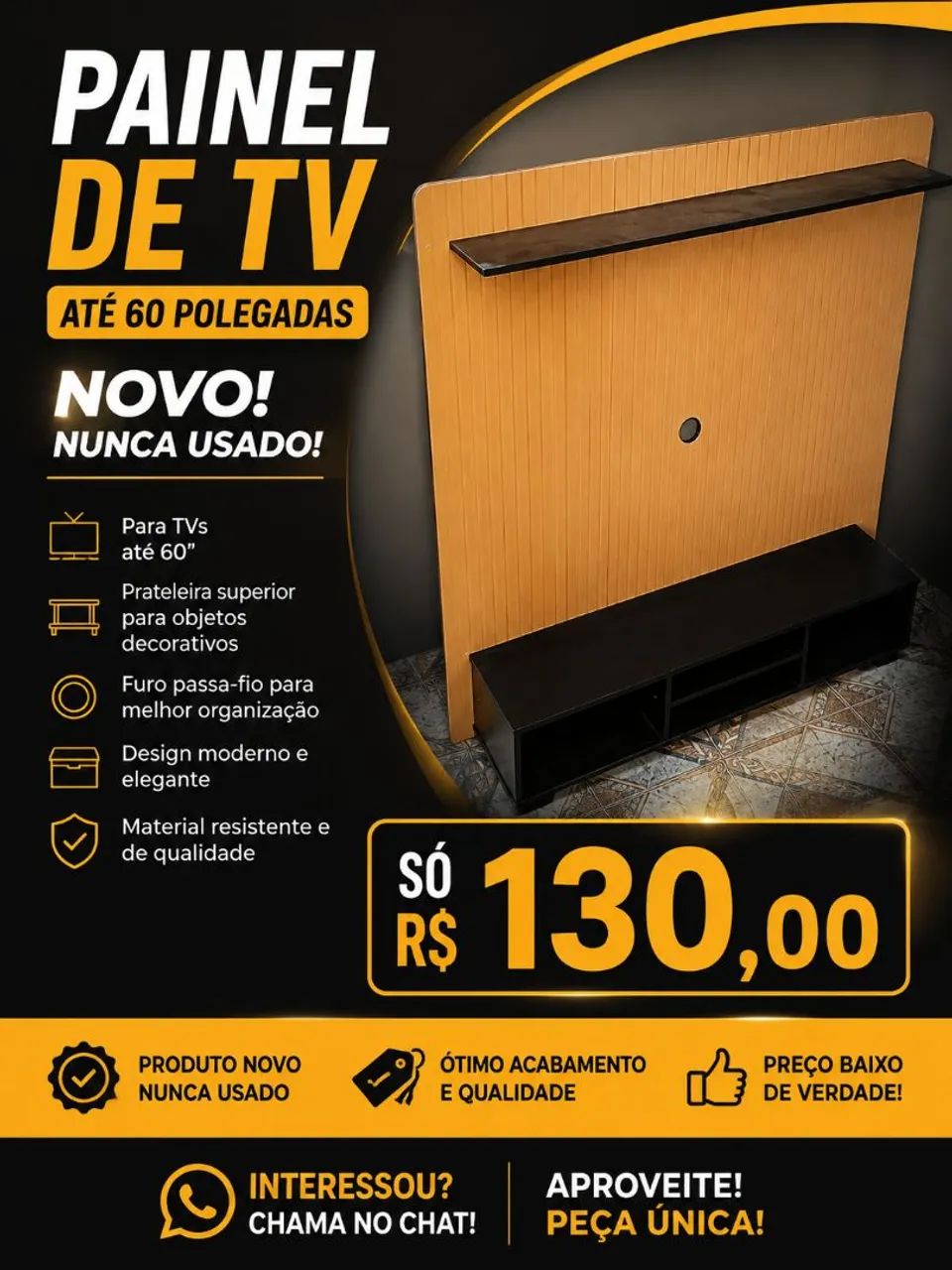 PAINEL DE TV ATÉ 60 POLEGADAS 
