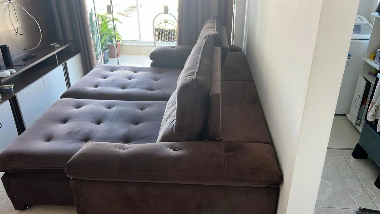 Sofá retrátil 4 lugares em ótimo estado  - Foto 3
