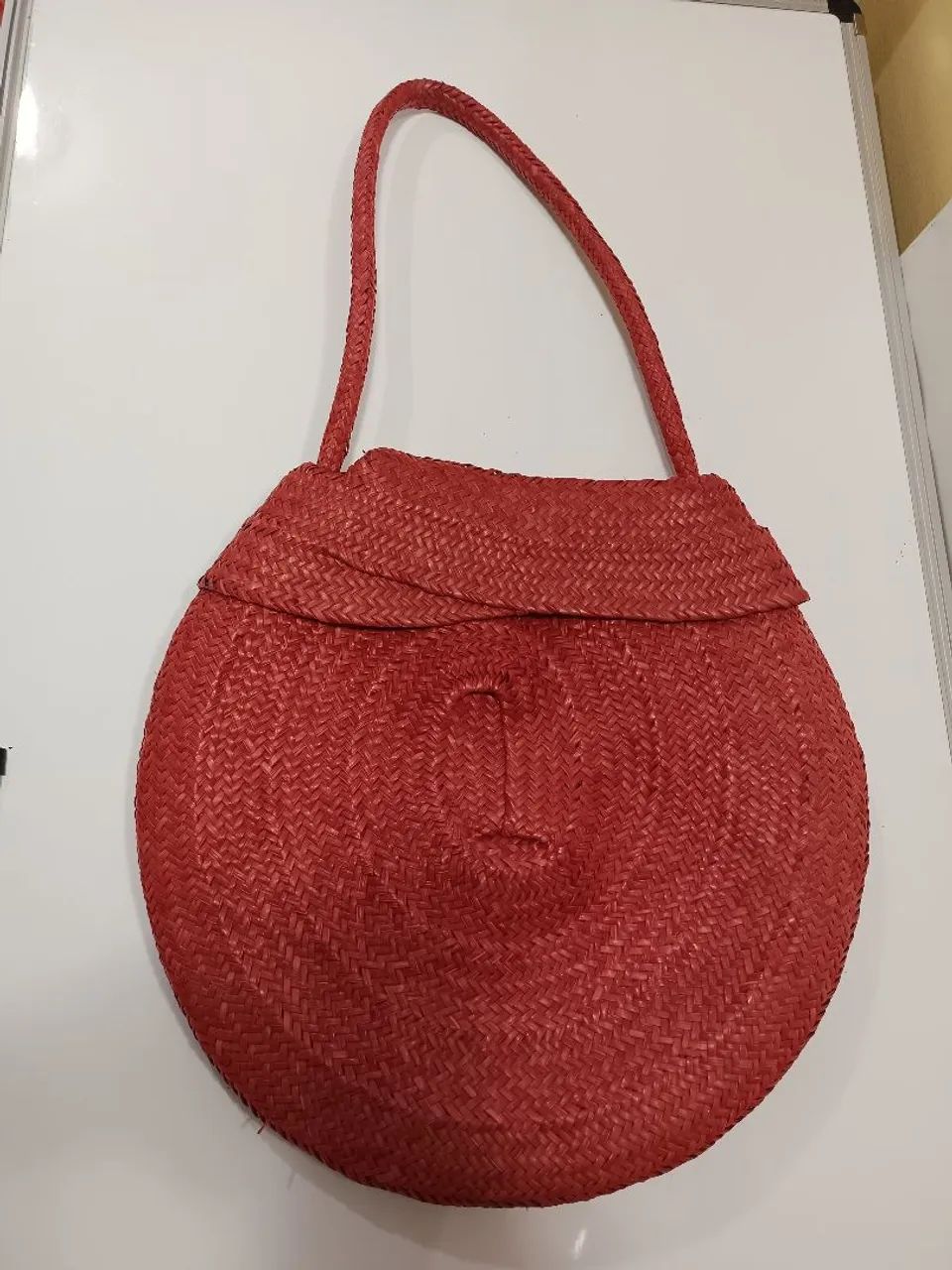 Bolsa rústica de palha 