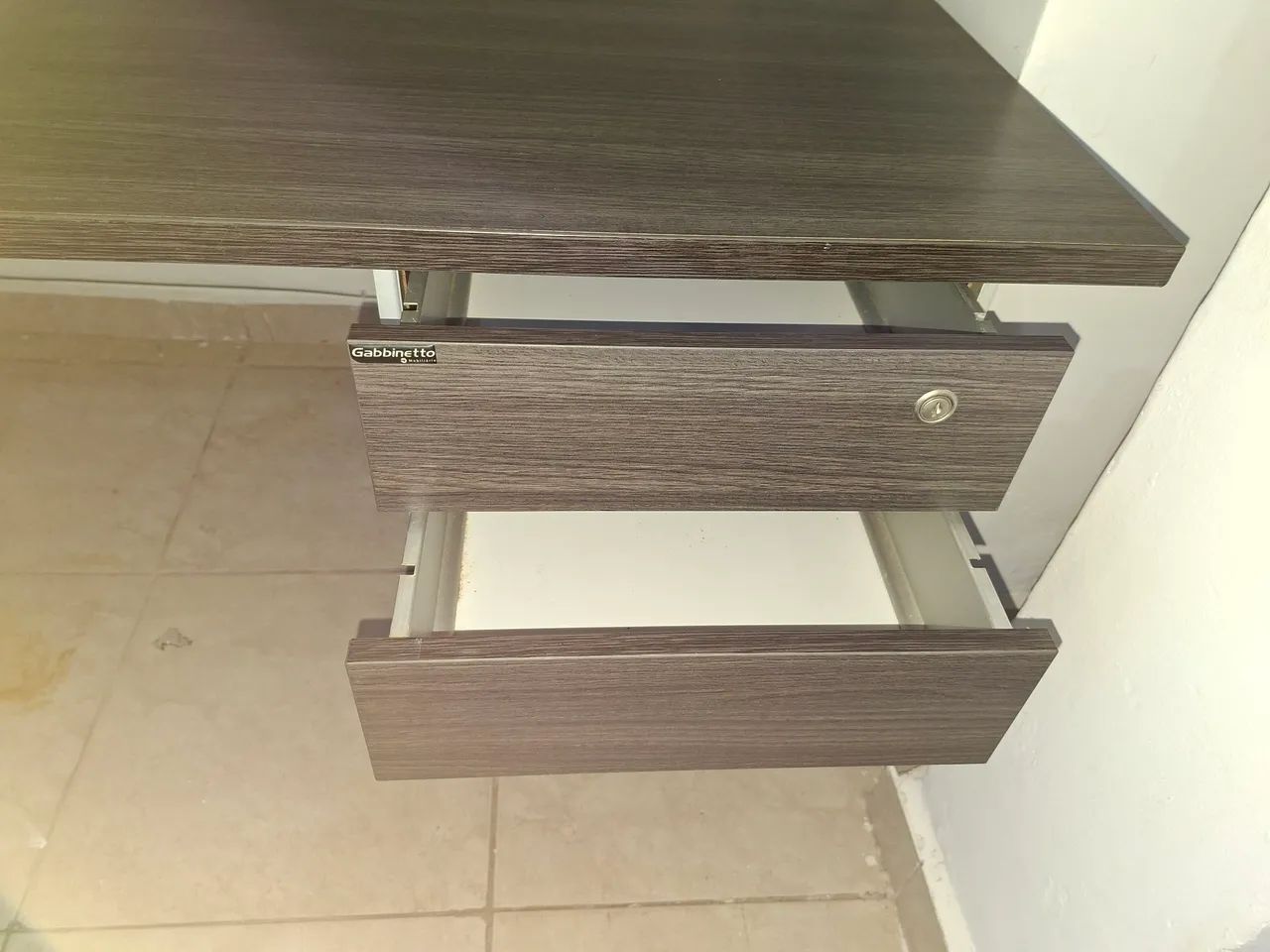 Escrivaninha de Escritório 1,20 m com 2 gavetas - Foto 5