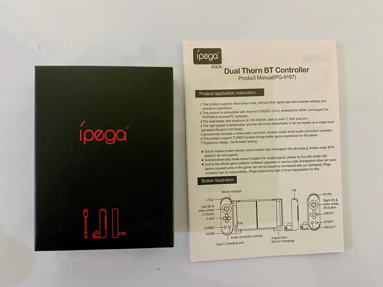 Ipega Dual Thorn wireless controle para celular  - Foto 5