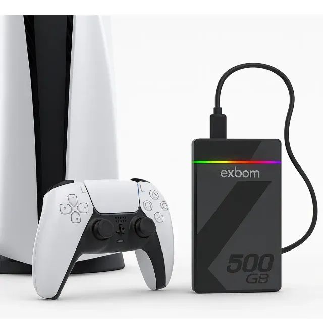 HD Externo 500GB USB 3.1 Exbom HDE-S5GL RGB Pc/Notebook/Console - WZetta - Foto 4