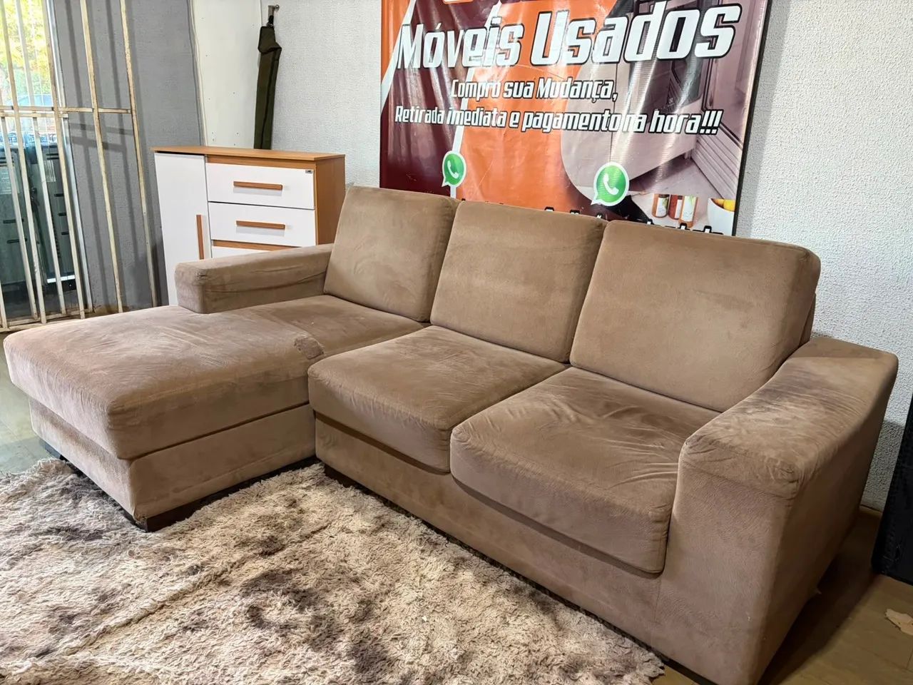Sofa 2 lugares + chase ótimo são 2 módulos ((ENTREGO GRATIS)) - Foto 2