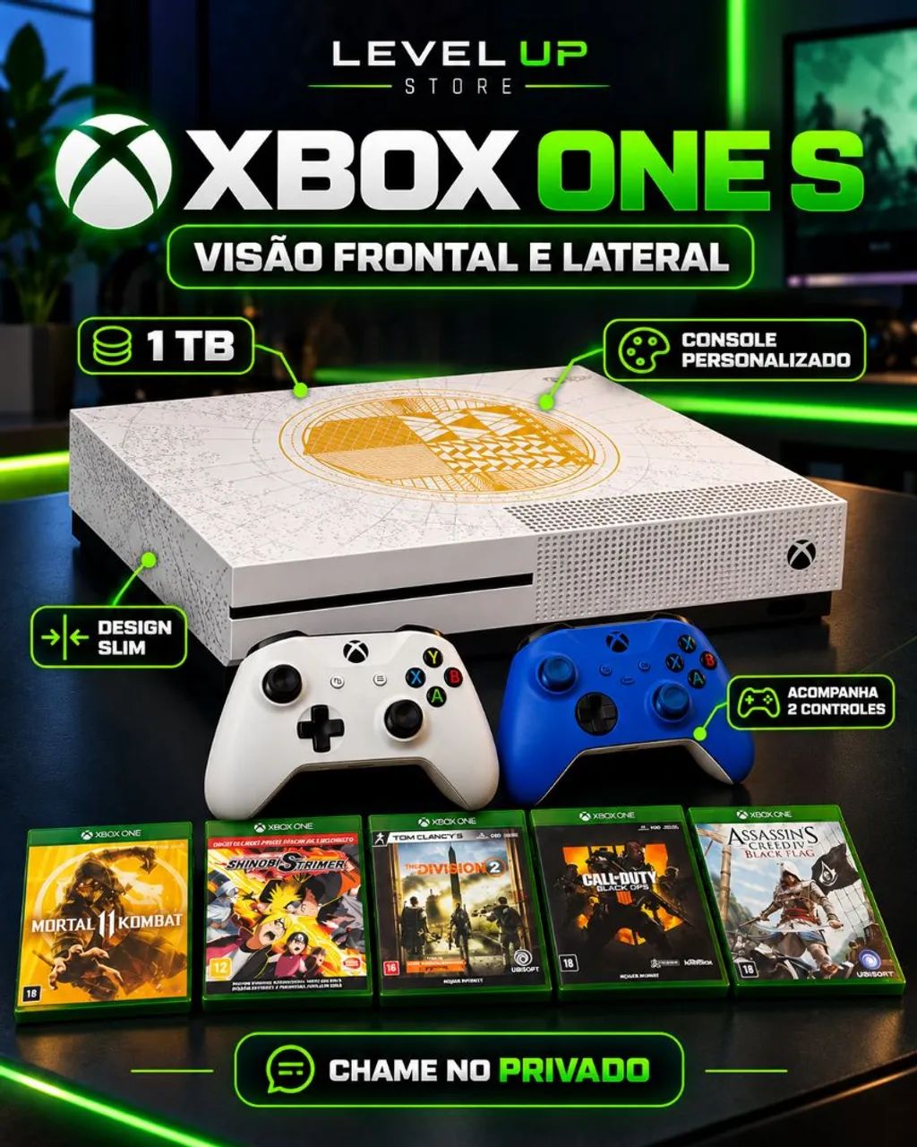 XBOX ONE S 1TB - KIT COMPLETO - Foto 4