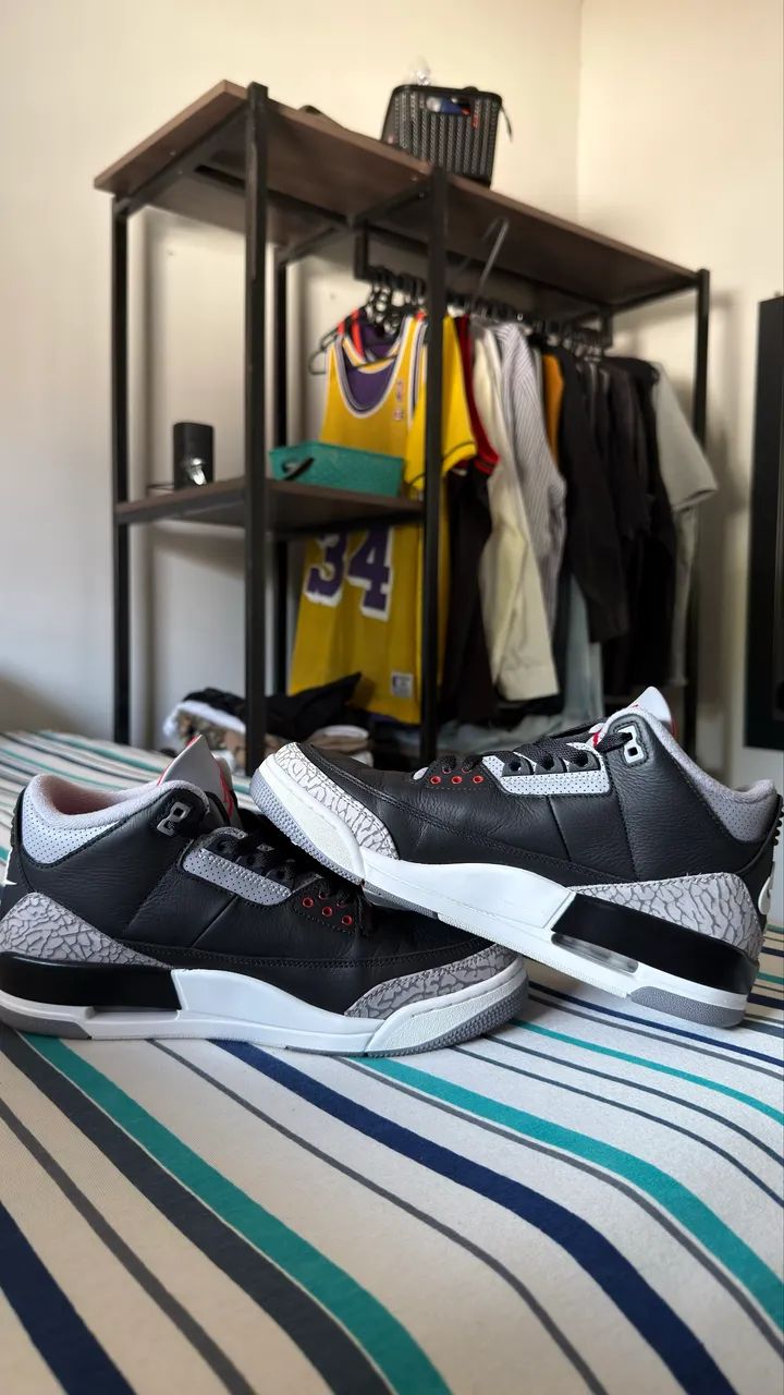 Air Jordan 3 black cement - Foto 4
