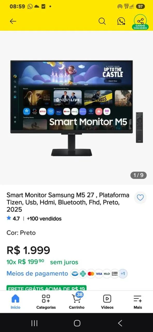Vende-se um monitor 27 polegadas  - Foto 3
