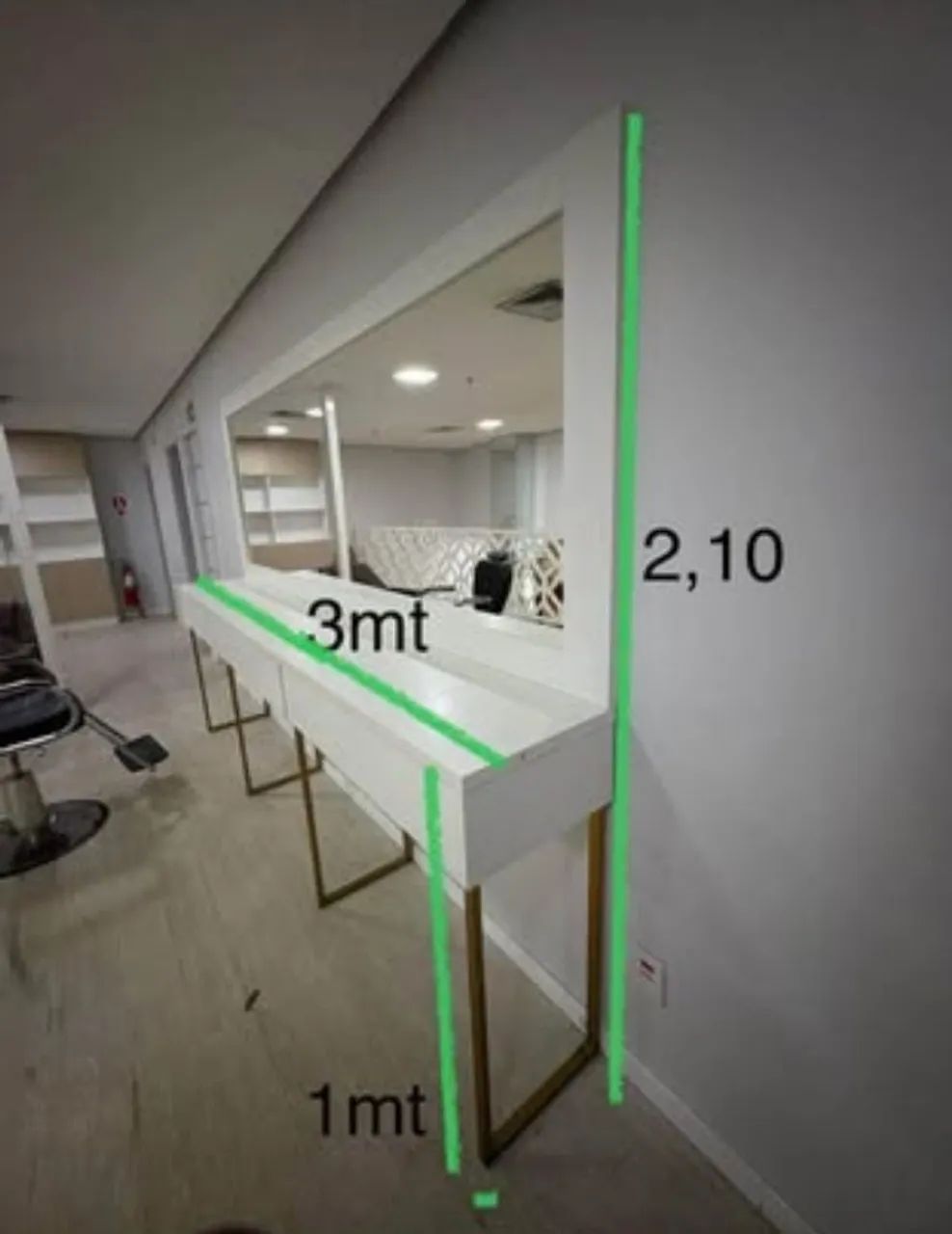 Bancada C/ Espelho Duplo