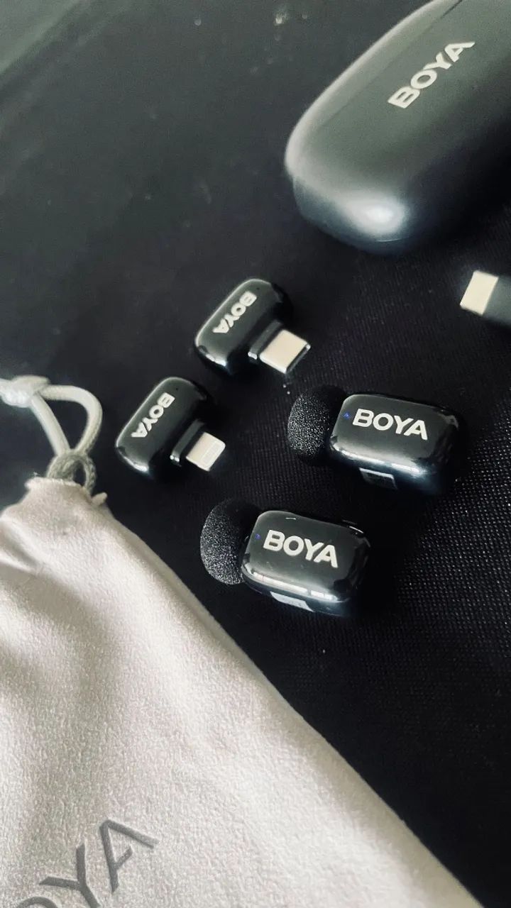 Microfone de Lapela - Boya Mini (Lightning e USB-C)