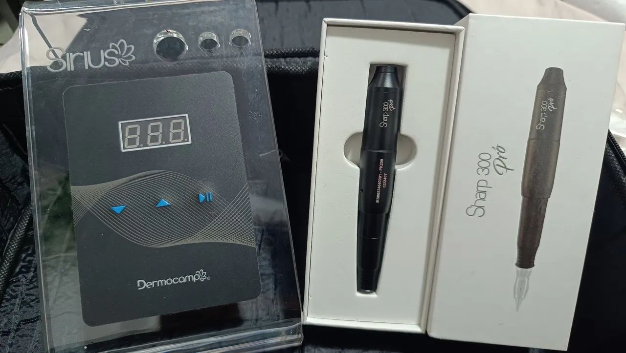 Conjunto Dermografo Sharp 300 Pró + Case + Controle Sirius