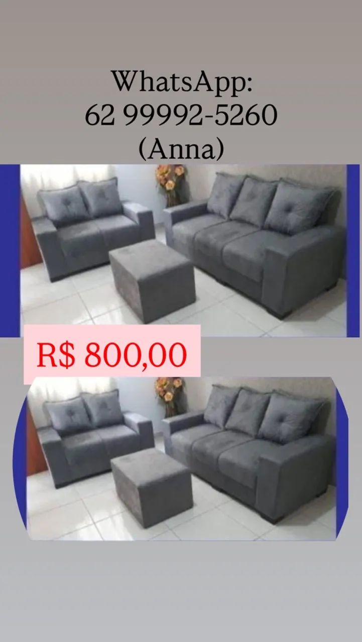 Sofá 2 e 3 lugares ///-///