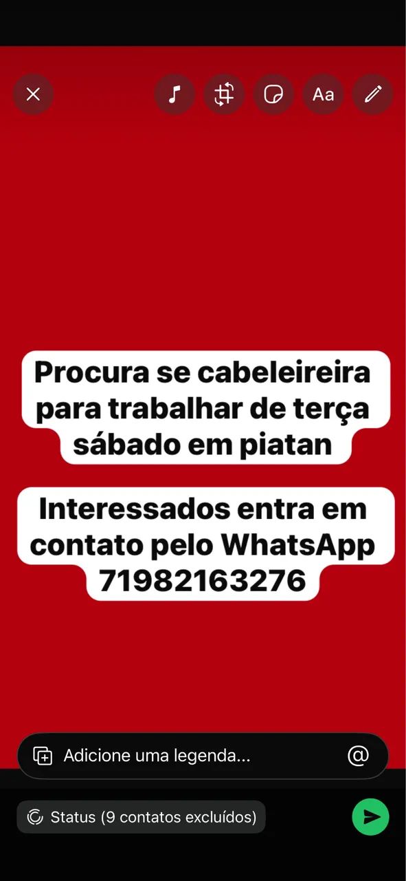 Procura-se cabeleireiro 