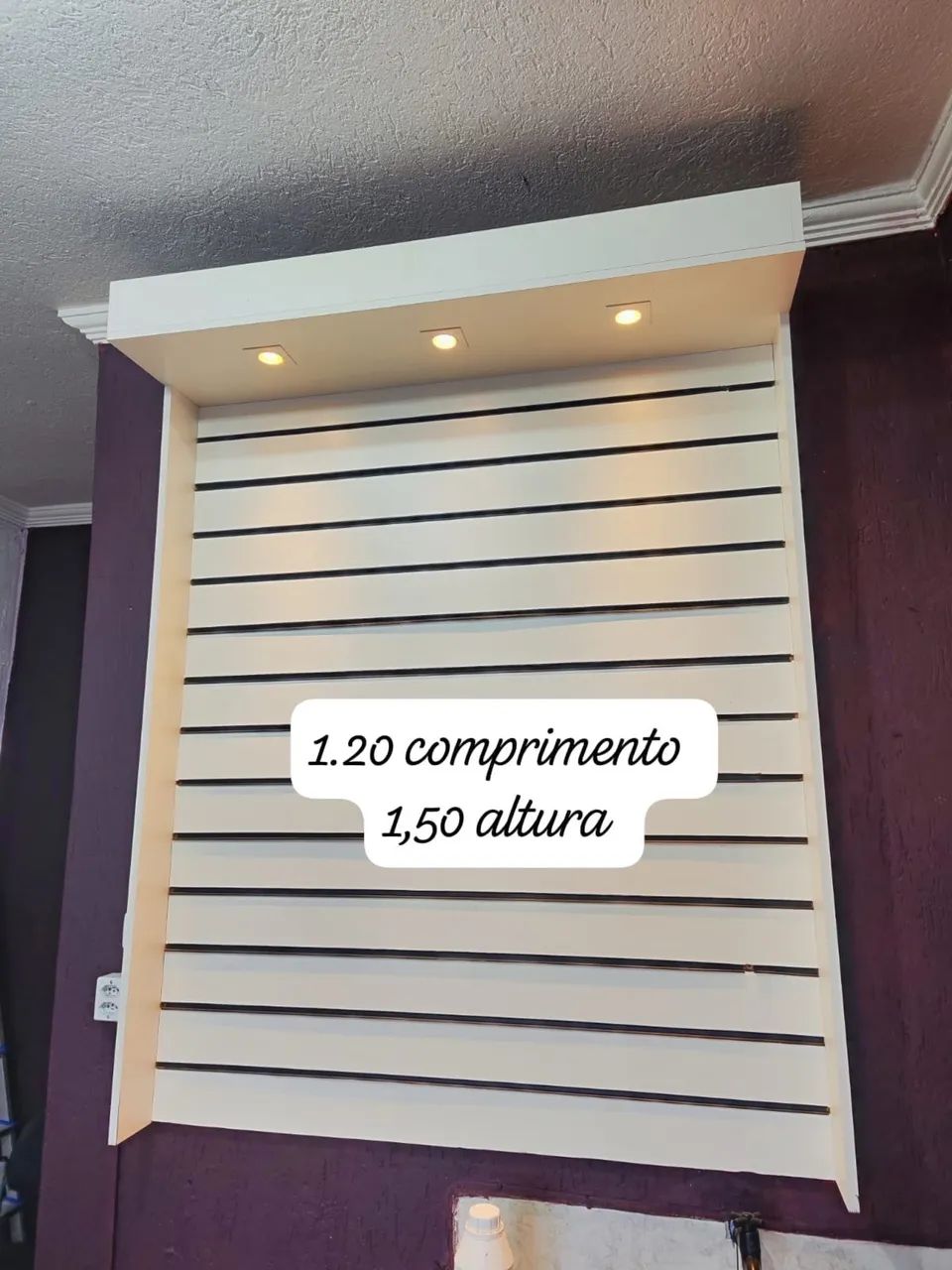 Painel expositor para comércio loja com led