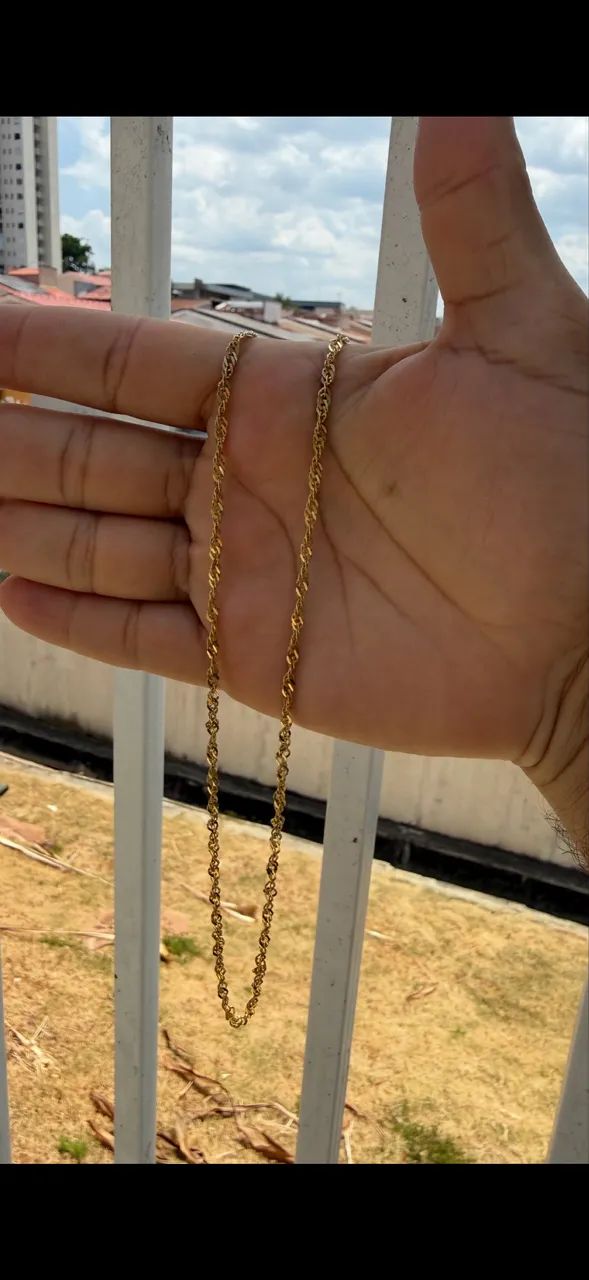 Cordão ouro 18k 60cm 10.5g - Foto 3