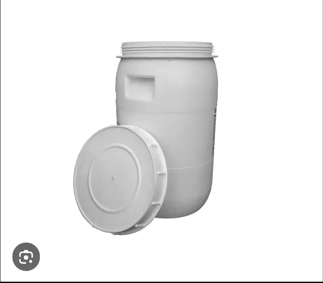 200-Liter White Drum