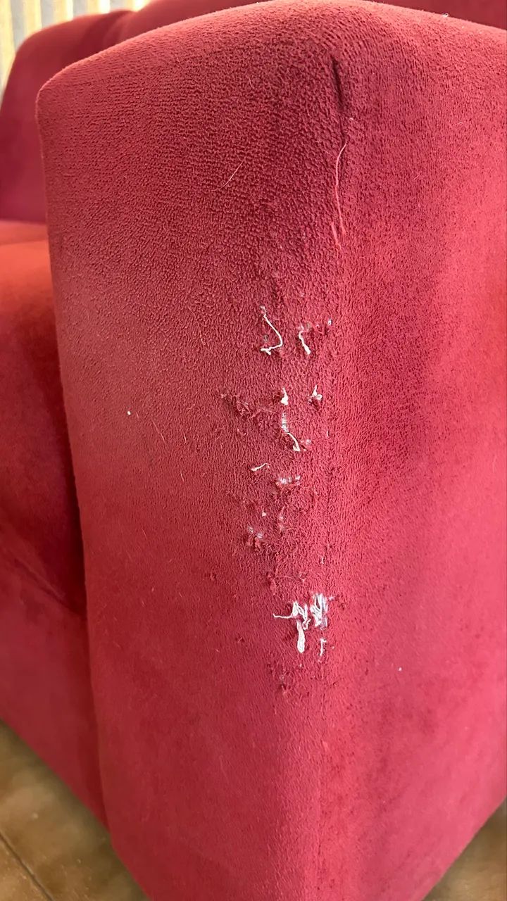 Vendo lindo sofá vermelho - Foto 5
