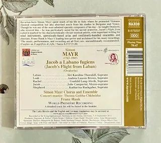CD Simon Mayr: 'Jacob a Labano Fugiens' (Made in Germany) - Foto 2